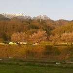 久しぶりに良い天気です、鳳凰三山が綺麗に見えます。