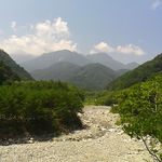 小武川林道から見た鳳凰三山