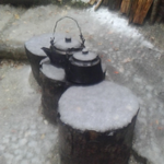 今年の初雪が初冠雪になりました。