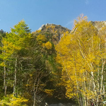 今朝の気温は2 度。無風快晴の素晴らしい天気です、鳳凰三山の雪は今日の暖かさで消えて終うでしょう。