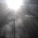 落日前の暖かな日の光。