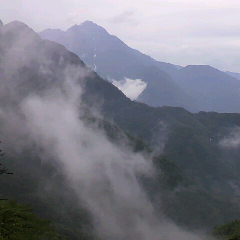 燕頭山付近からの今の甲斐駒ヶ岳