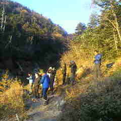 5時55分、日の出を楽しむお客様。