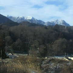 今日の鳳凰三山は穏やかです。